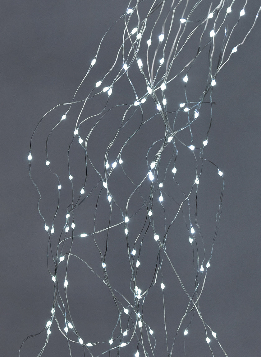 8.5ft Long 720 Light White Naked Wire L.E.D. Branch Light Decor Jamali-garden