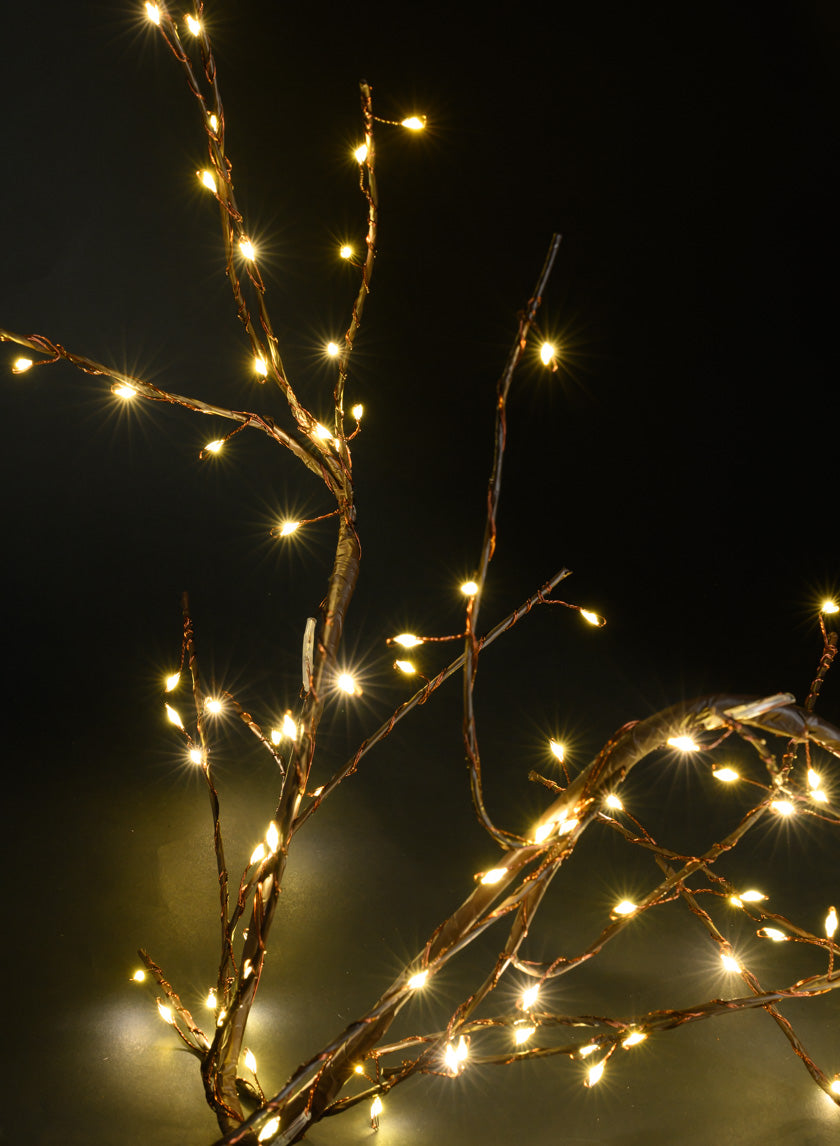 6 Ft Flexible Forest Branch Light, Warm White, Brown Branch Decor Jamali-garden