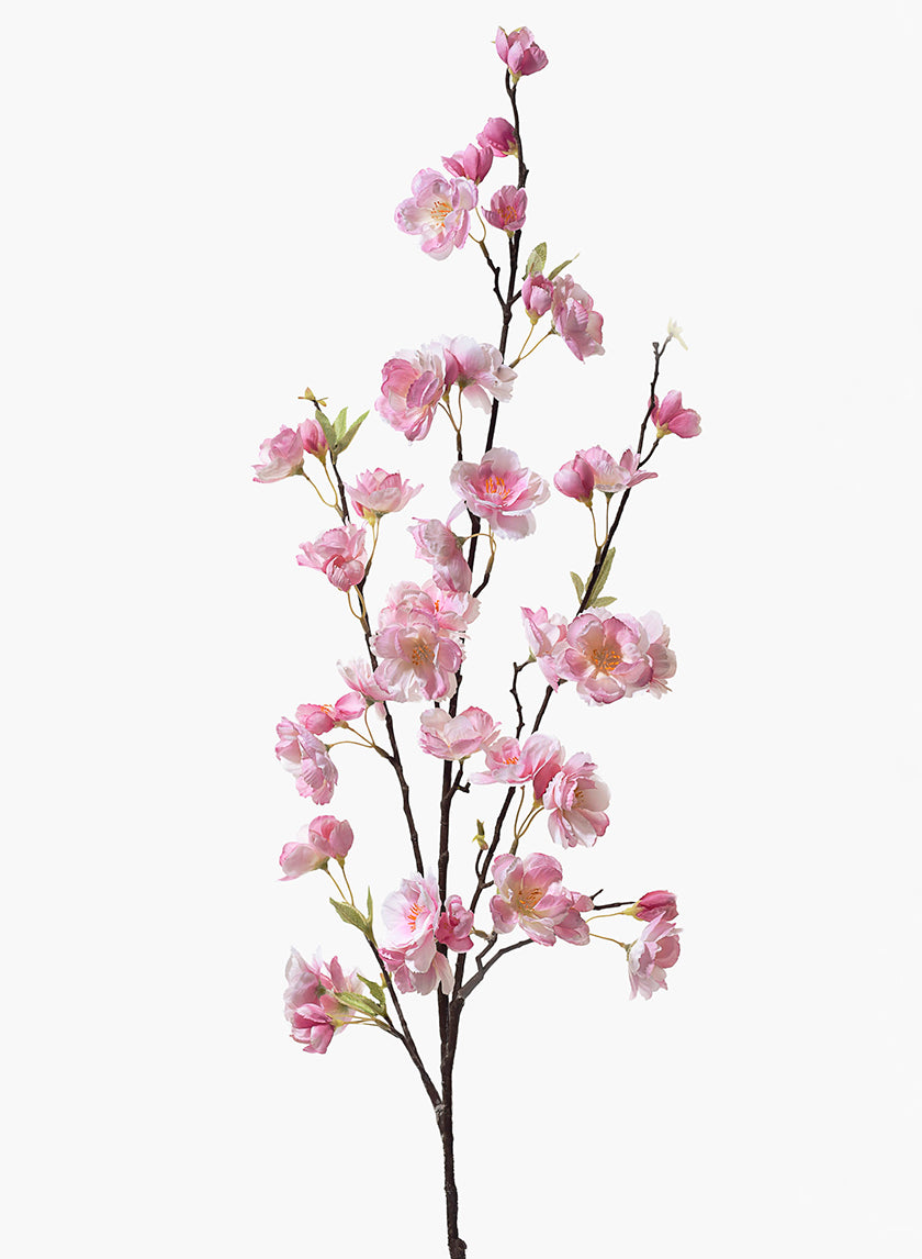 45in Long Pink Cherry Blossom Branch Decor Jamali-garden
