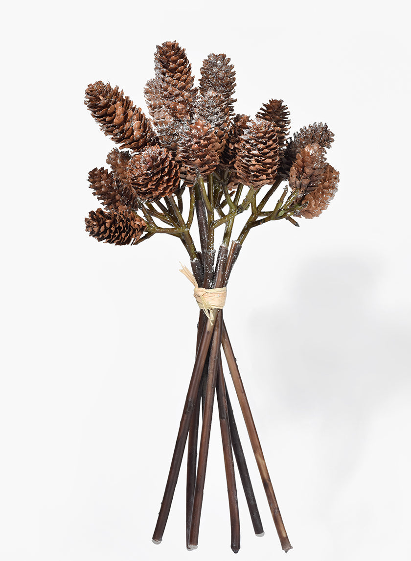 12in Long Pine Cone Bouquet Decor Jamali-garden