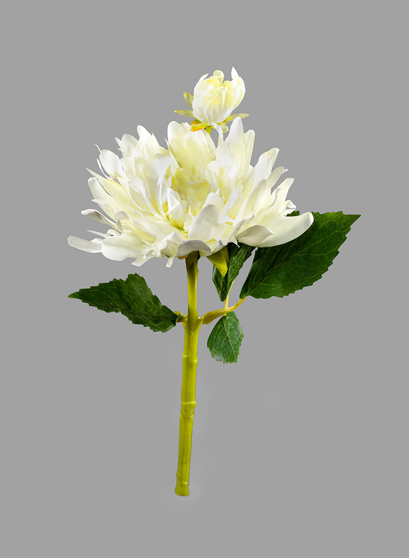 13in Long White Dahlia Decor Jamali-garden