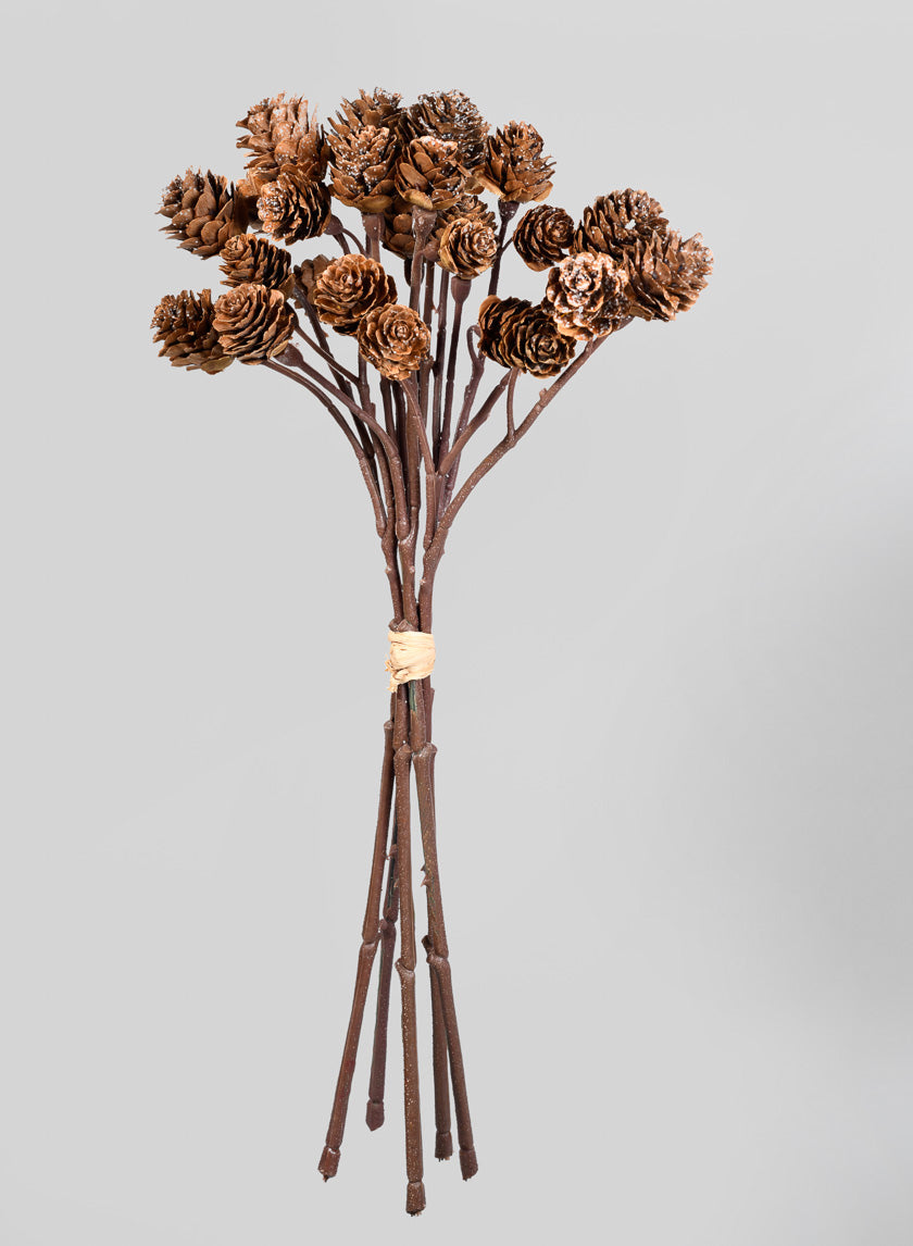 14in Long Mini Pinecone Bunch Decor Jamali-garden