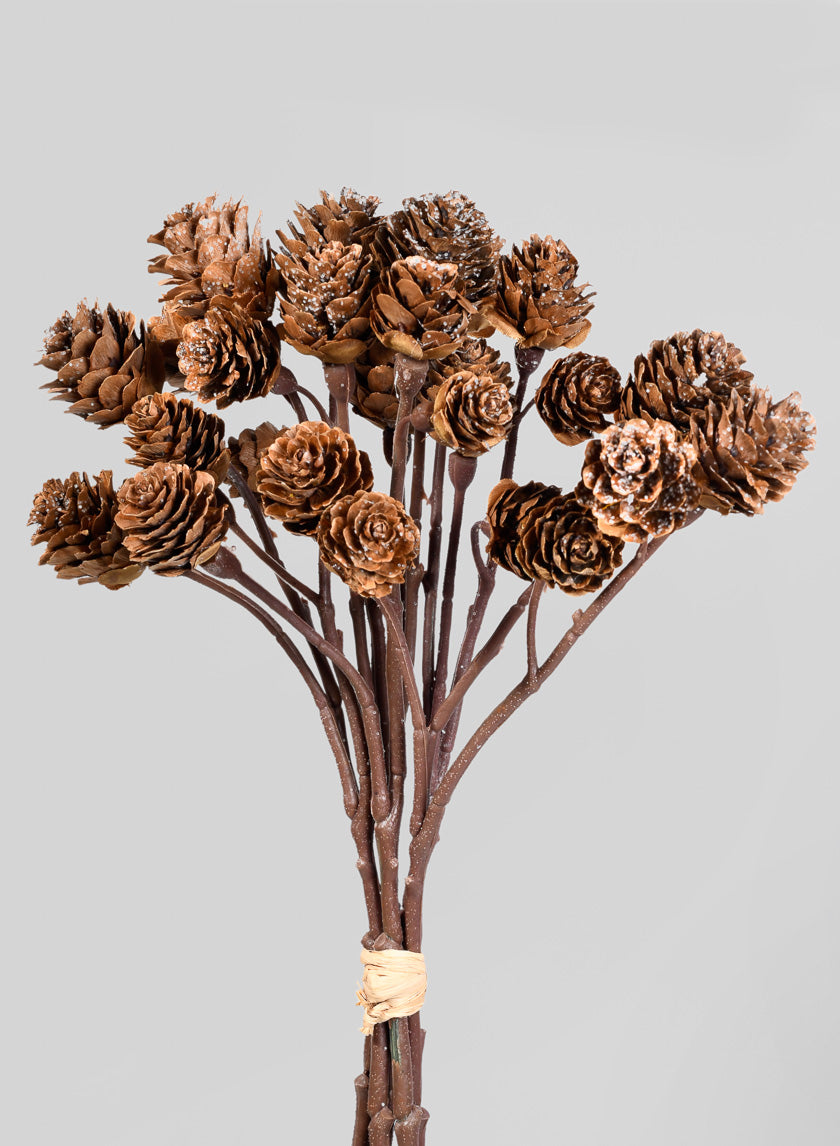 14in Long Mini Pinecone Bunch Decor Jamali-garden