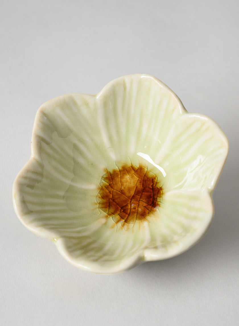 3.75in Wide Chantille Mini Flower Ceramic Bowl, Set of 4 Decor Jamali-garden