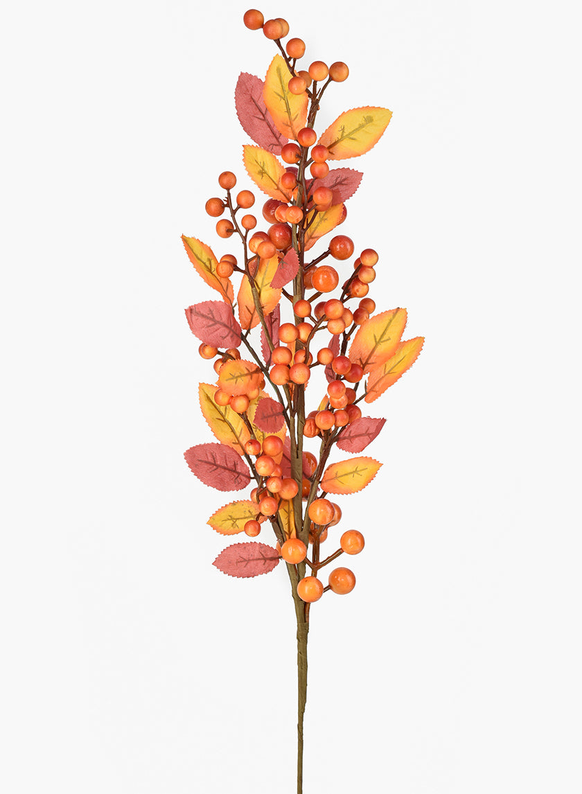 Fall Berry & Leaf Pick Decor Jamali-garden
