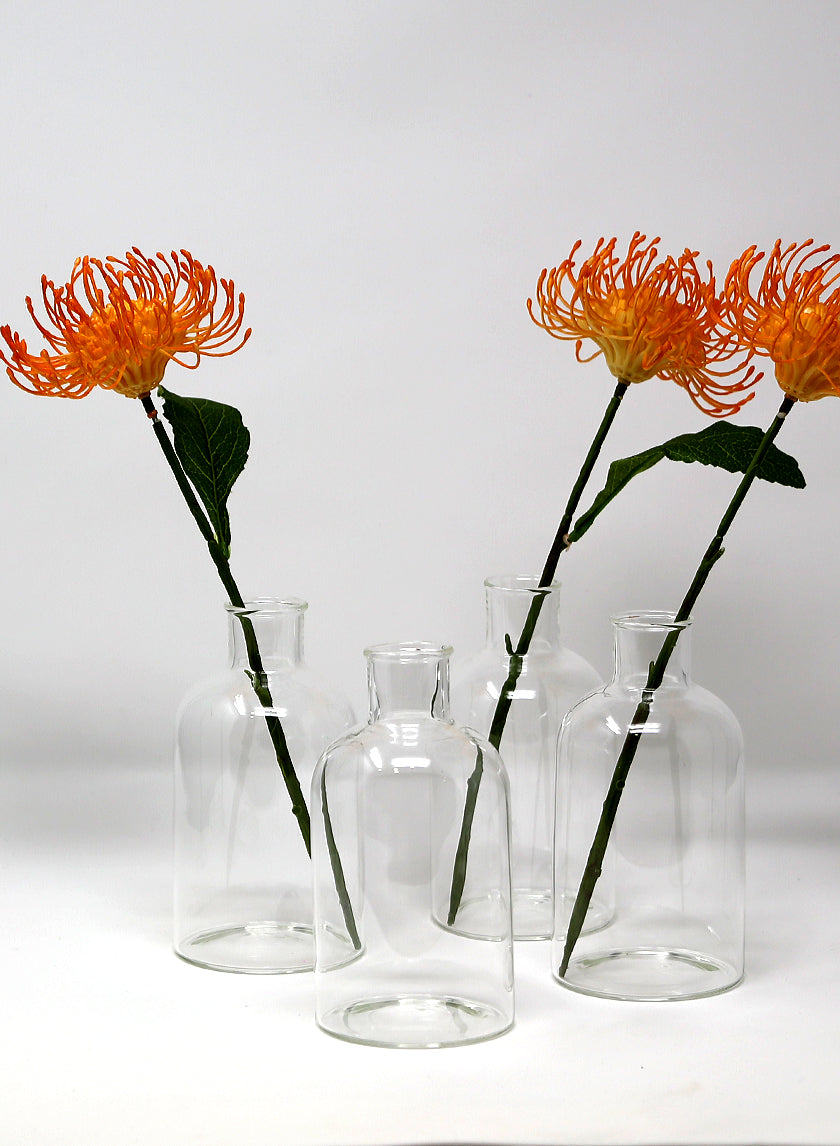 5 3/4in Tall Bottle Glass Bud Vase Decor Jamali-garden