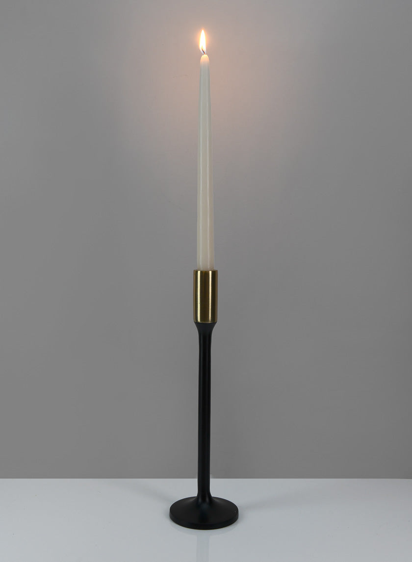 Zaragoza Black &amp; Gold Candlestick Decor Jamali-garden