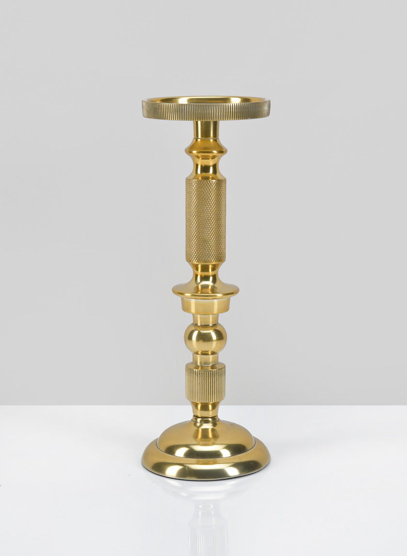 10in Tall Zahra Gold Pillar Holder Decor Jamali-garden