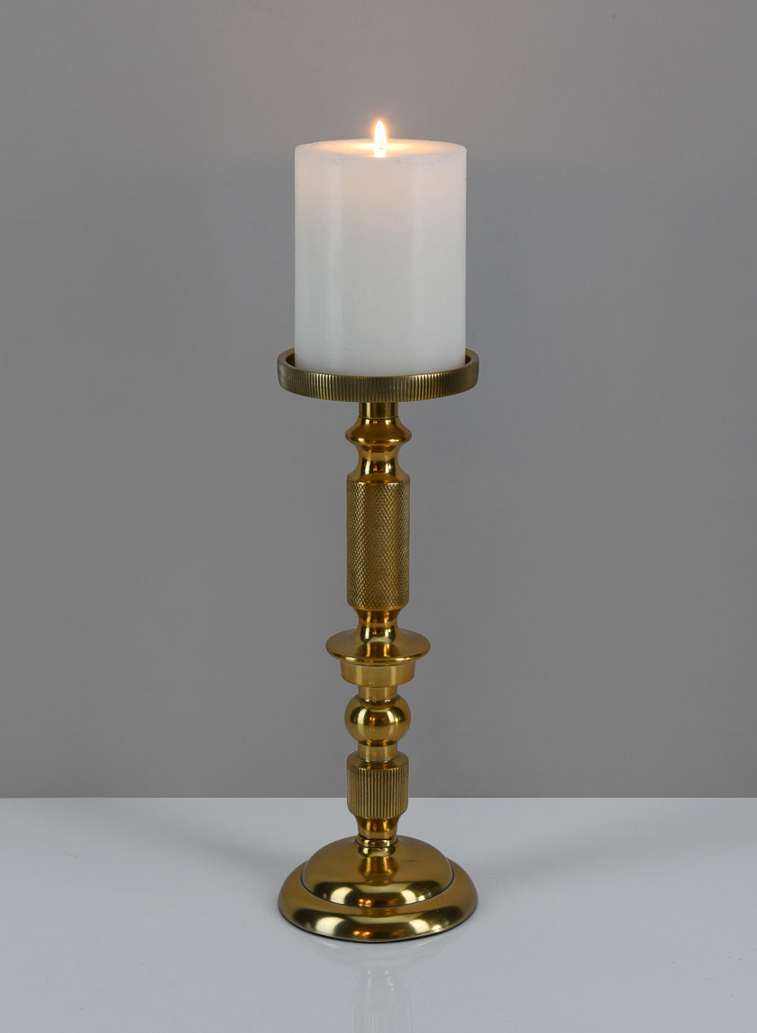 10in Tall Zahra Gold Pillar Holder Decor Jamali-garden
