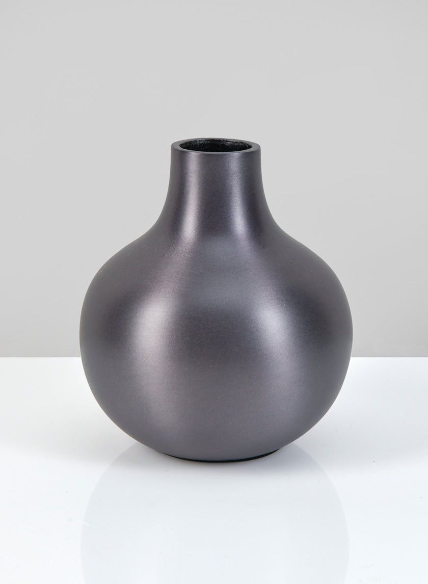 4.5in Tall Oviedo Platinum Mini Vase Decor Jamali-garden