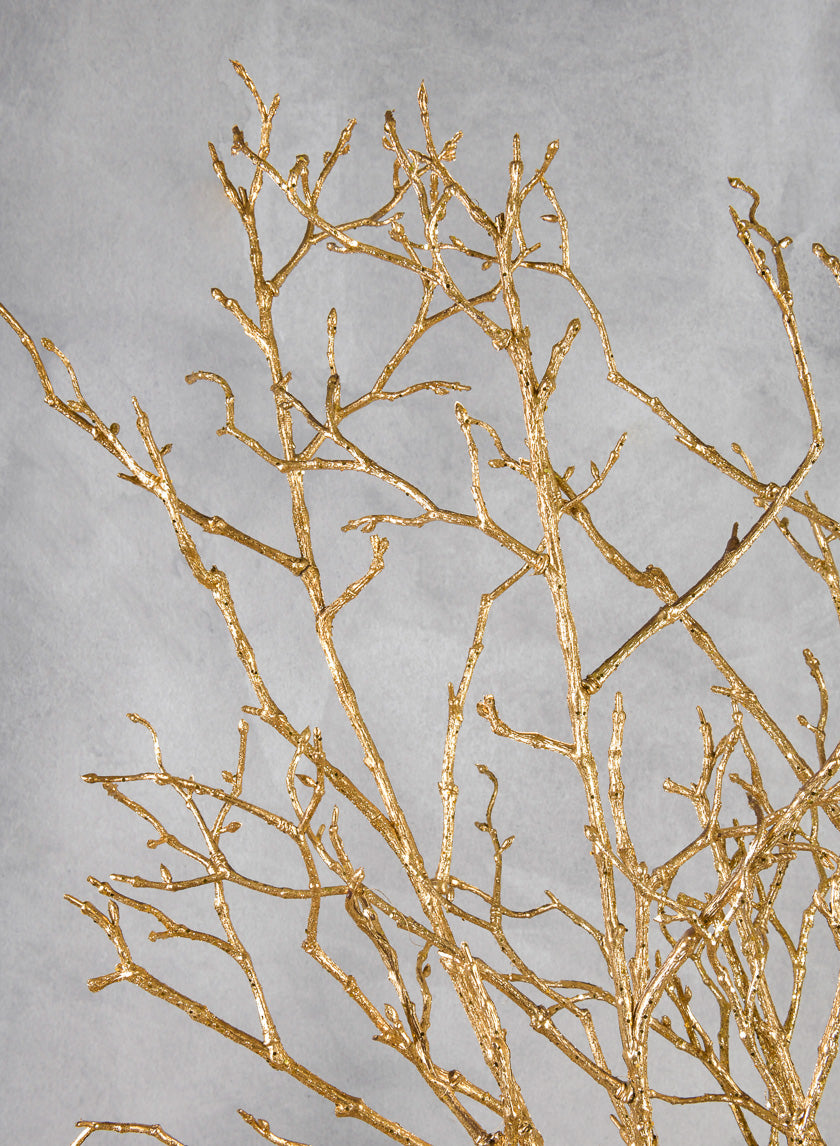 47in Long Glitter Painted Twig Branch Decor Jamali-garden