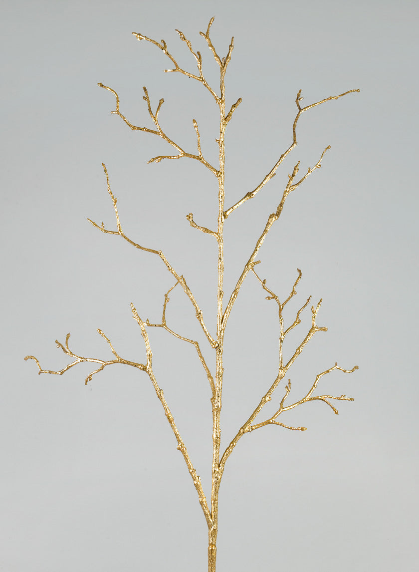 47in Long Glitter Painted Twig Branch Decor Jamali-garden