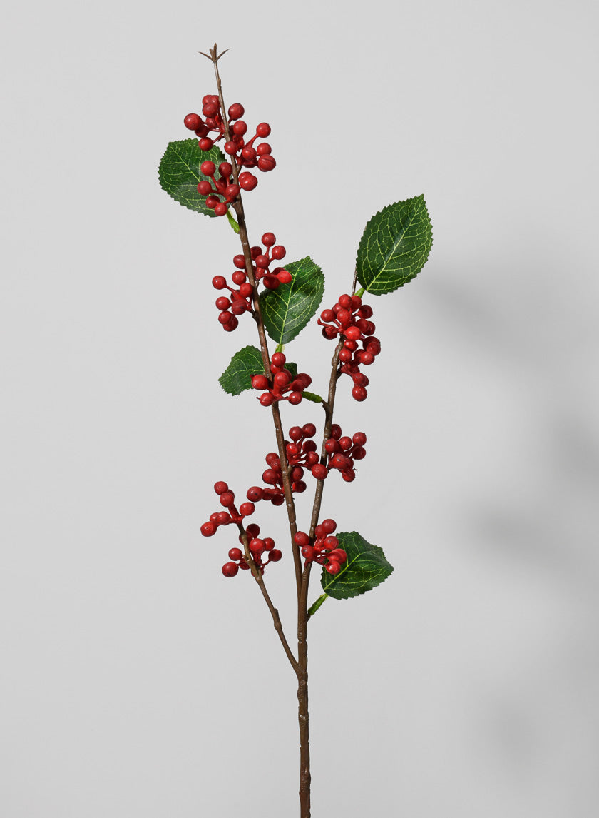 25in Long Outdoor Wild Berry Spray Decor Jamali-garden