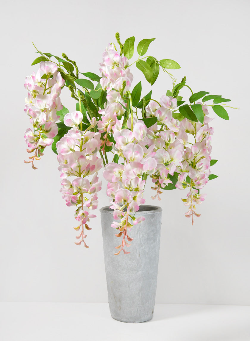 37in Long Pink Wisteria Spray Decor Jamali-garden