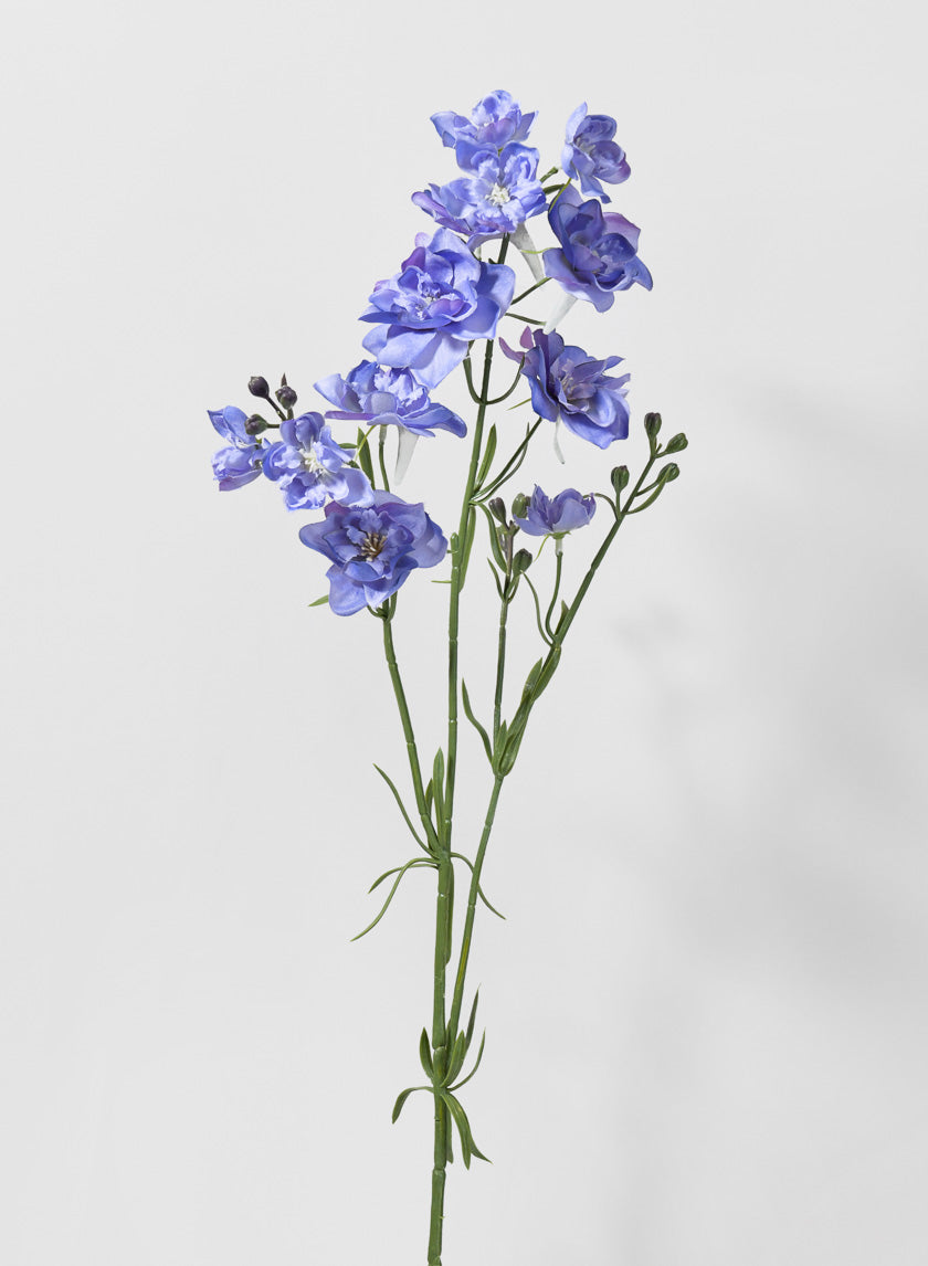 33in Long Blue Purple Bouquet Larkspur Spray Decor Jamali-garden