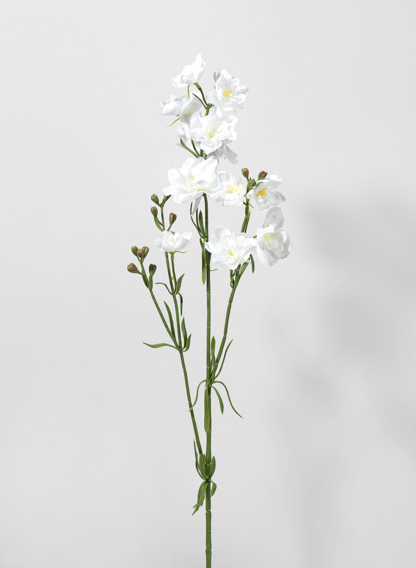 33in Long White Bouquet Larkspur Spray Decor Jamali-garden