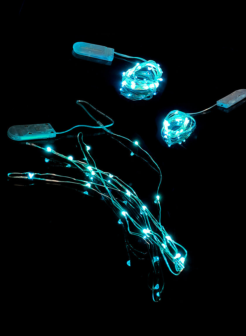 7ft Long 20 Blue Mini Lights String Decor Jamali-garden