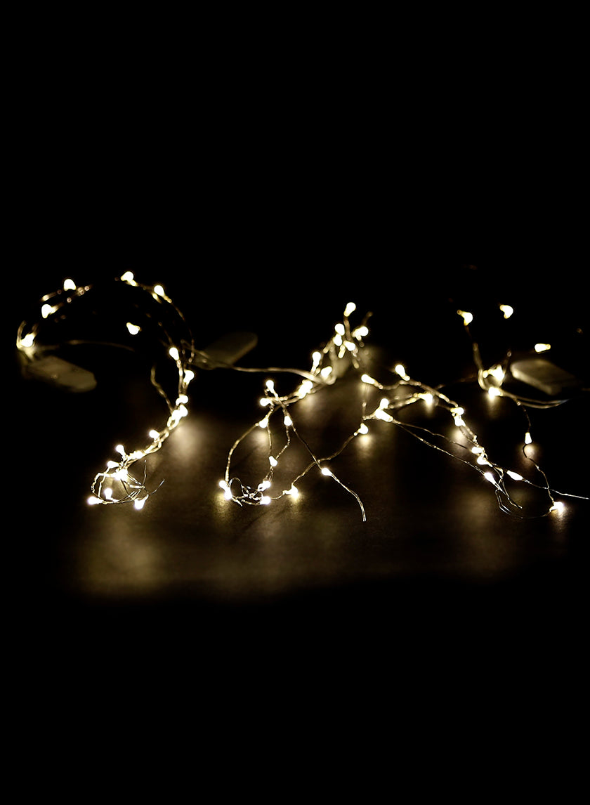 7ft Long 20-Warm-White-Mini-Lights String Decor Jamali-garden