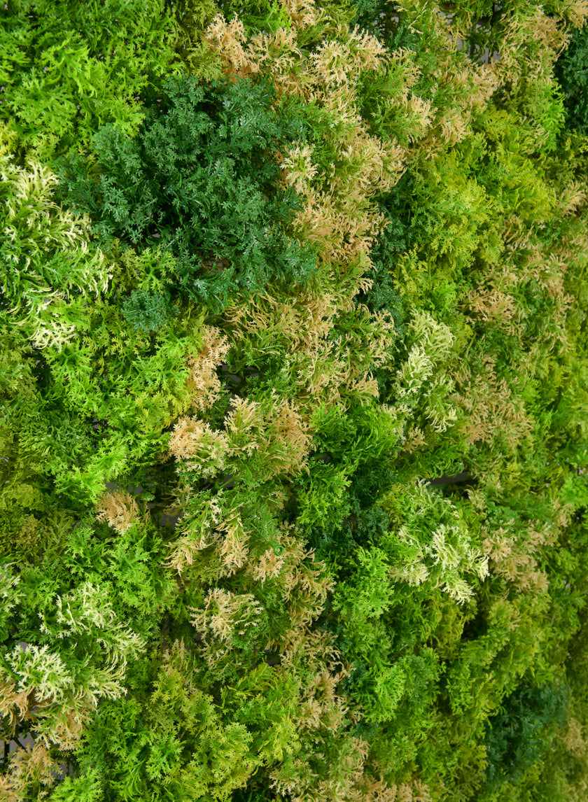40in Square Tropical Green Tone Reindeer Moss Mat (Indoor/Outdoor) Decor Jamali-garden