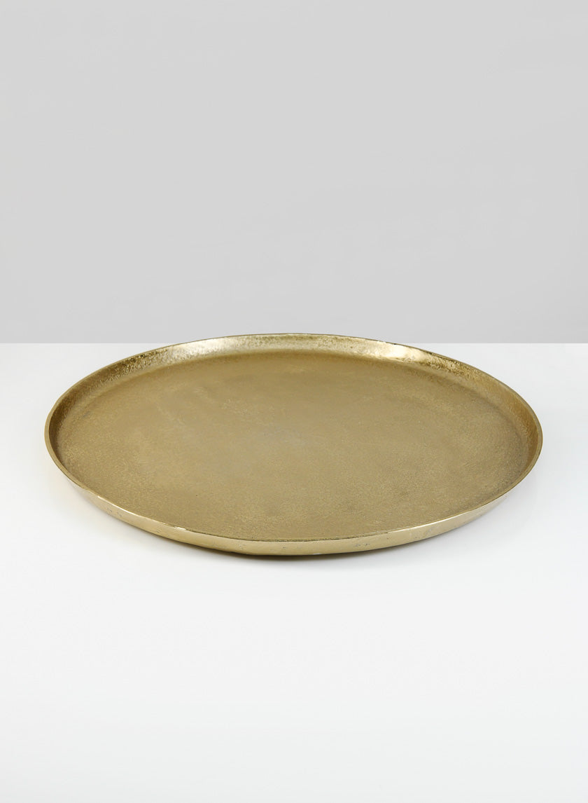 16.5in Wide Gold Plate Decor Jamali-garden