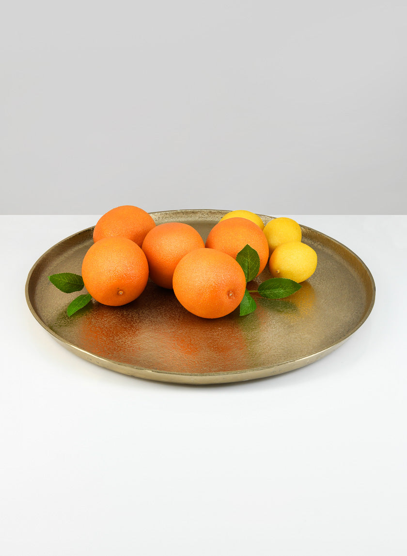 16.5in Wide Gold Plate Decor Jamali-garden