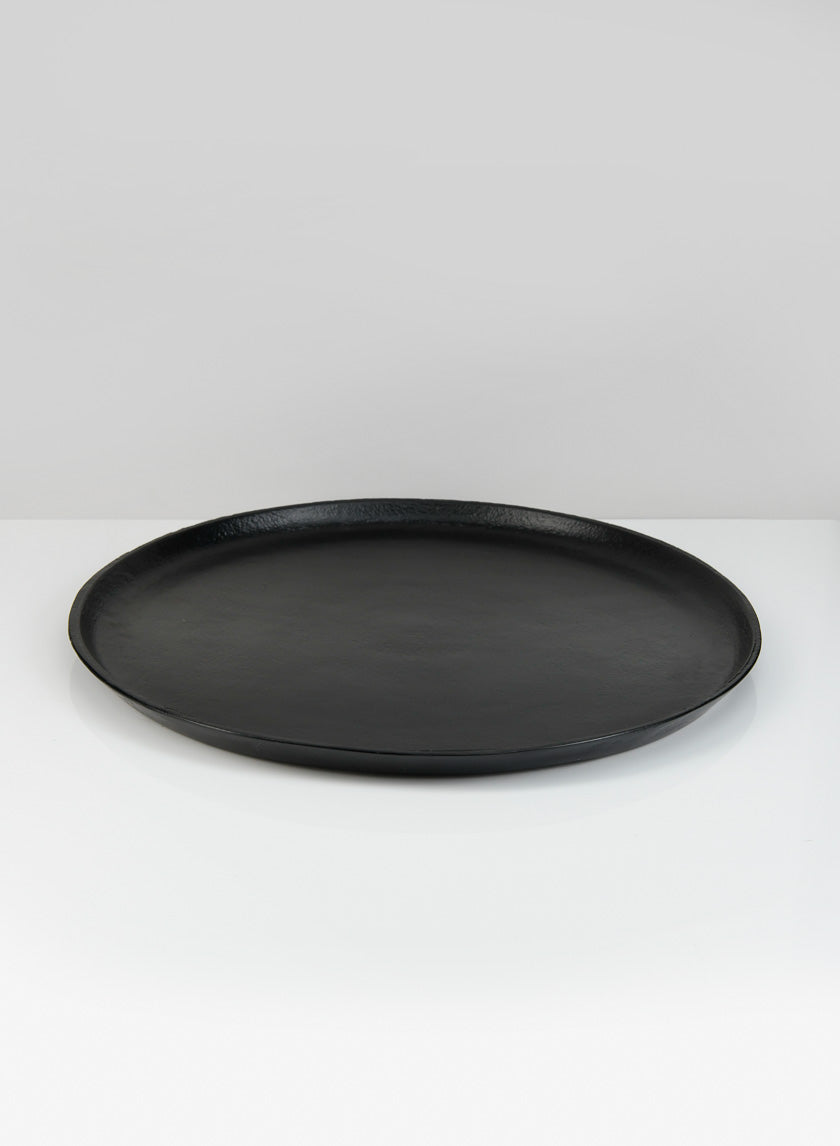 13.25in Wide Black Plate Decor Jamali-garden
