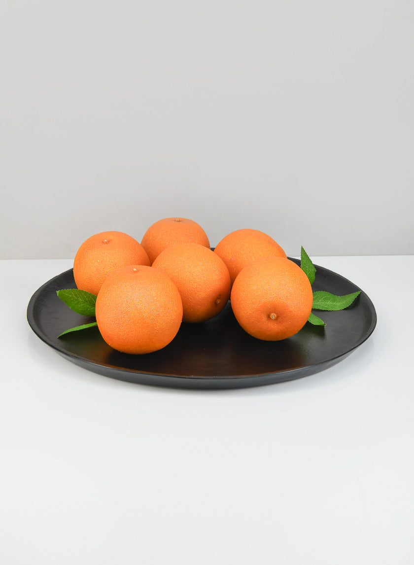 13.25in Wide Black Plate Decor Jamali-garden