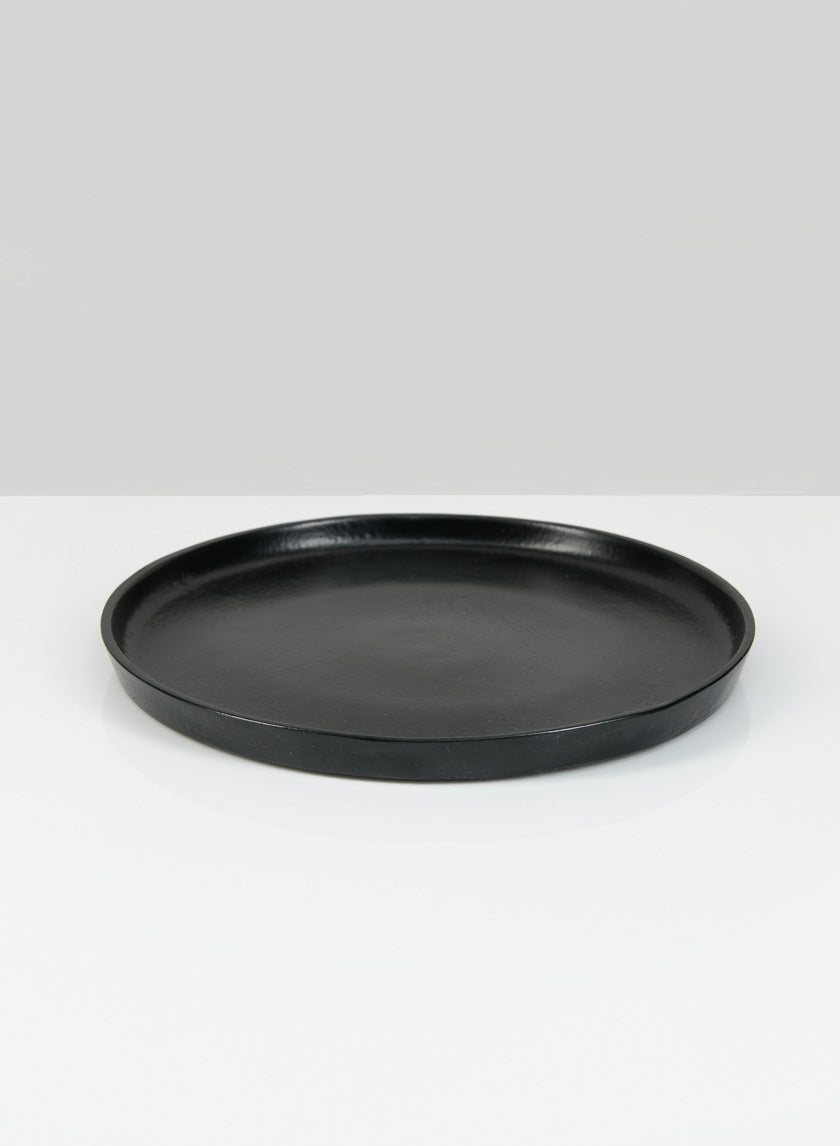 7.5in Wide Black Plate Decor Jamali-garden