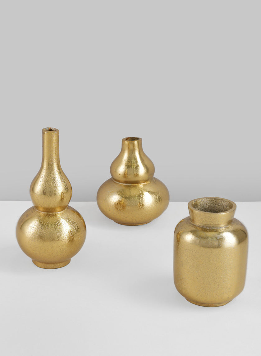 Orseil Deco Mini Vases, Old Gold Decor Jamali-garden