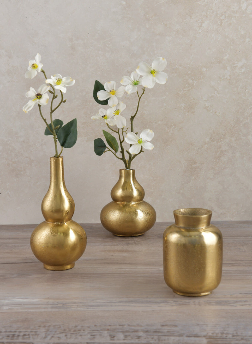 Orseil Deco Mini Vases, Old Gold Decor Jamali-garden