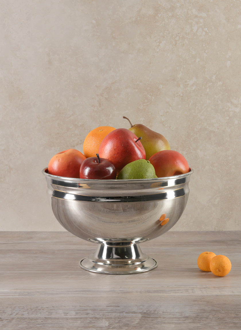 Silver Pedestal Bowls Decor Jamali-garden