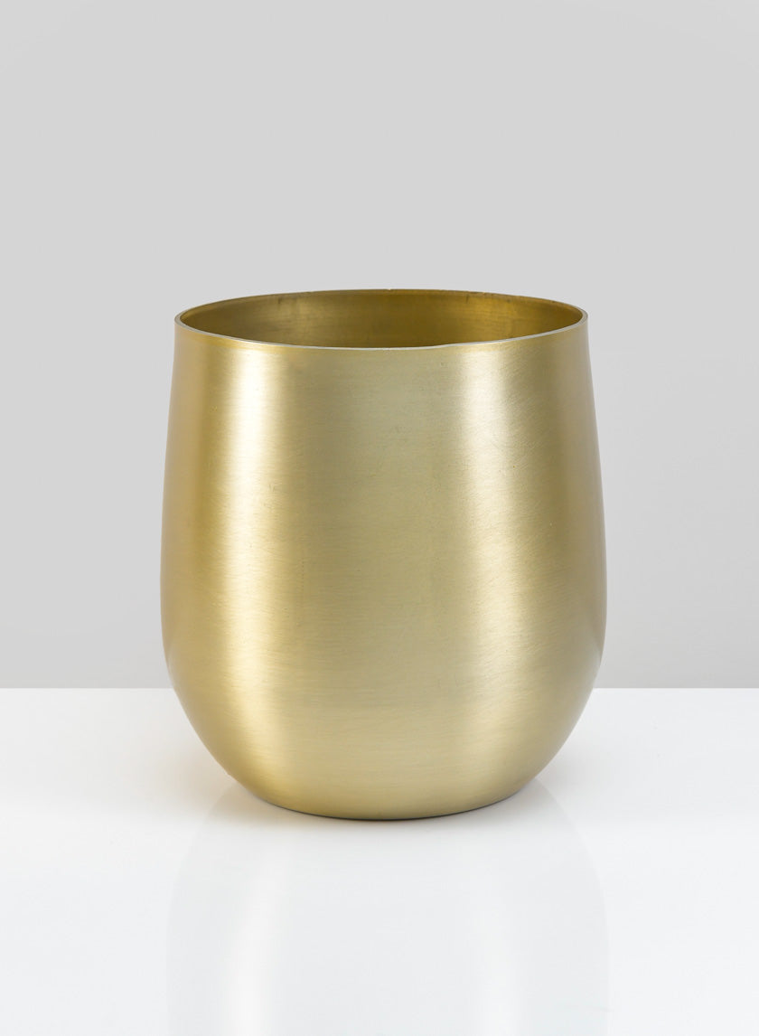 Ragha Brass Look Aluminum Pot Decor Jamali-garden