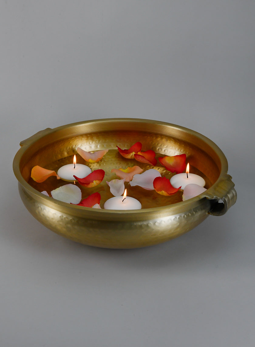 Gold Aluminum Urn Bowls Decor Jamali-garden Gold 15.5in Wide EACH