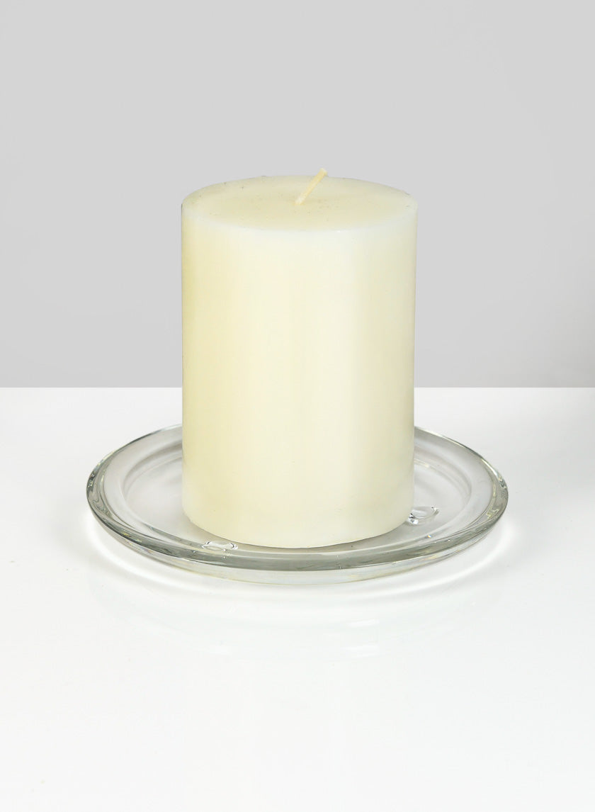 5.5in Wide Pillar Candle Plate Decor Jamali-garden