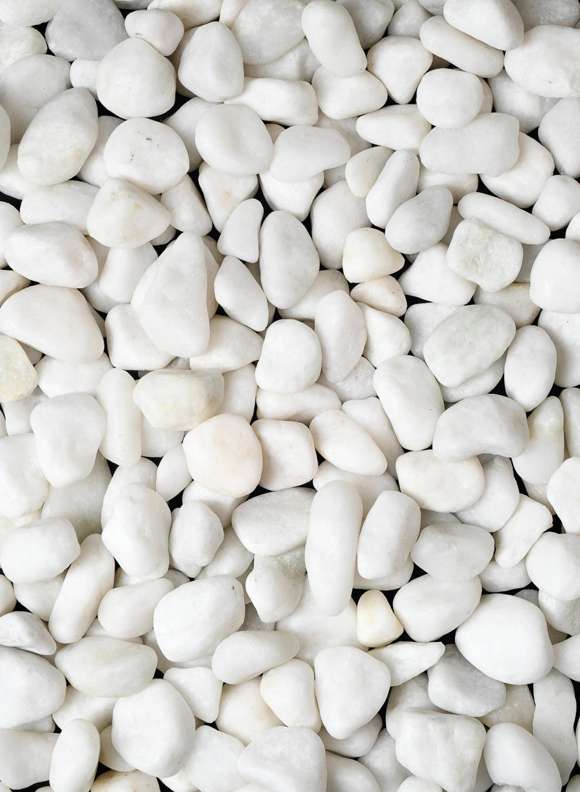 Mini Snow White Rocks Decor Jamali-garden