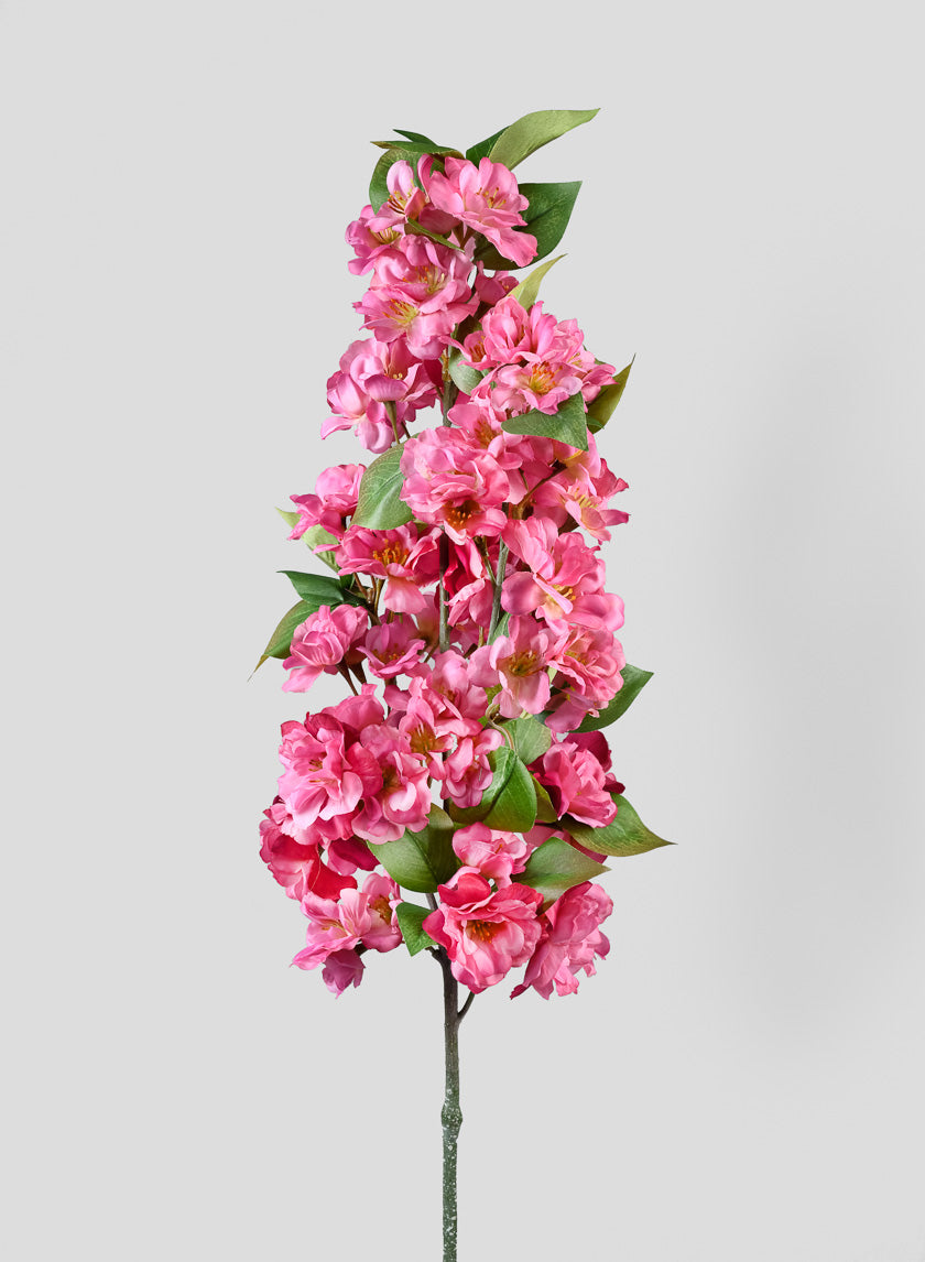 33in Long Pink Cherry Blossom Spray Decor Jamali-garden