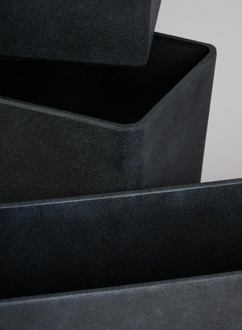 Campagna Black Classic Light Weight Window Box Decor Jamali-garden