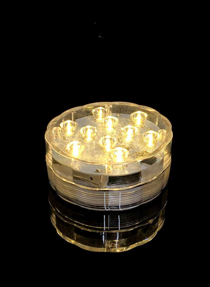 Submersible Warm White LED Light With Remote Decor Jamali-garden