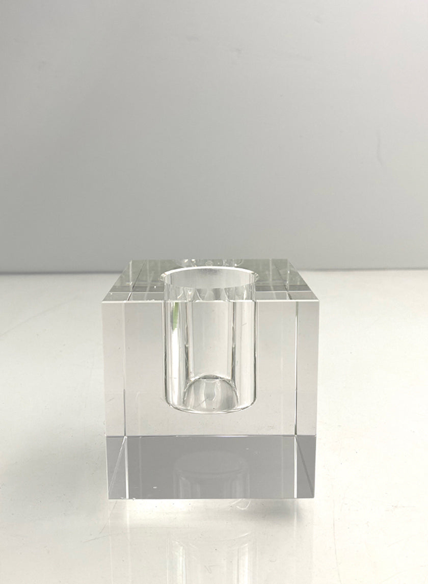 3.25in Square Crystal Vase Decor Jamali-garden