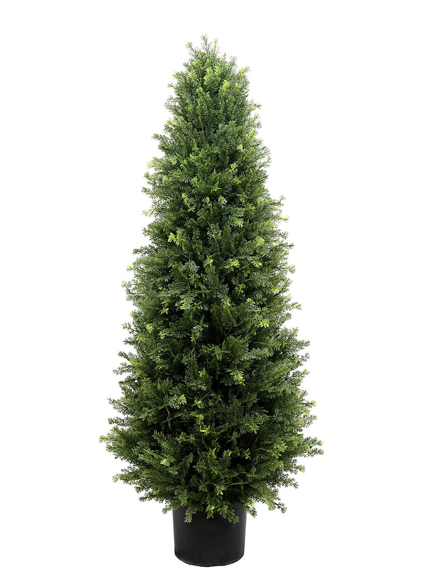 4ft Tall Faux Cypress Topiary Tree Decor Jamali-garden