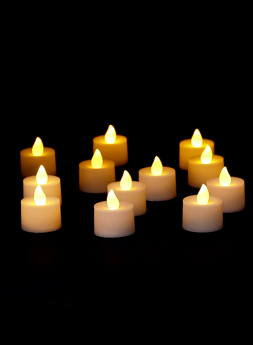 Amber LED Flickering Tea Light Decor Jamali-garden