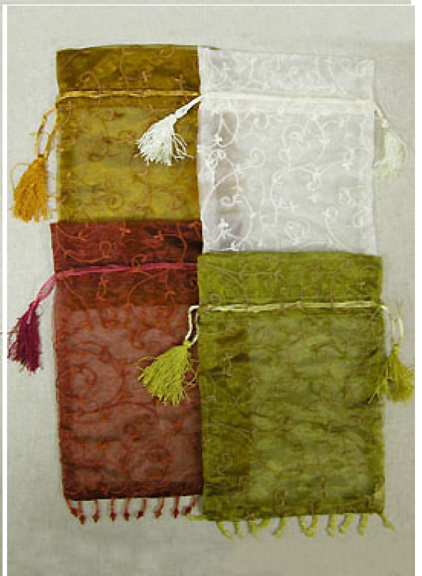 Embroidered Organza Bags Decor Jamali-garden