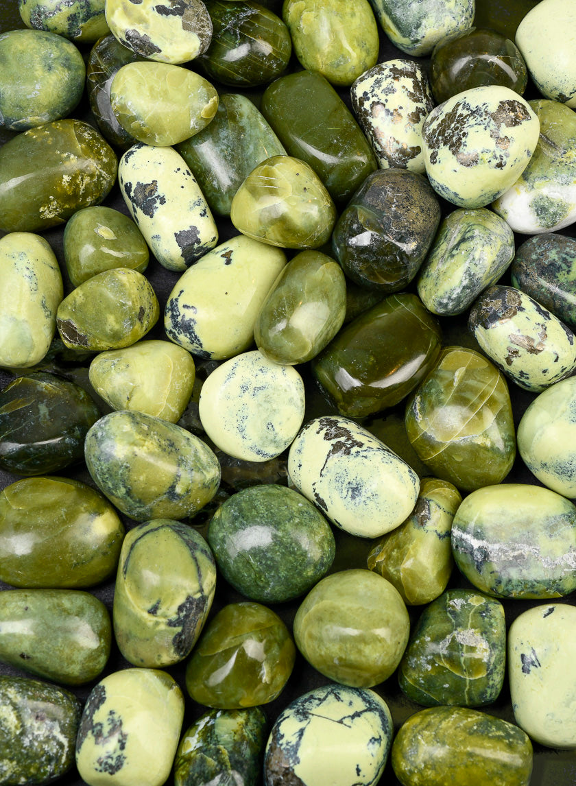 Tumbled Serpentine Stone, 1kg Decor Jamali-garden
