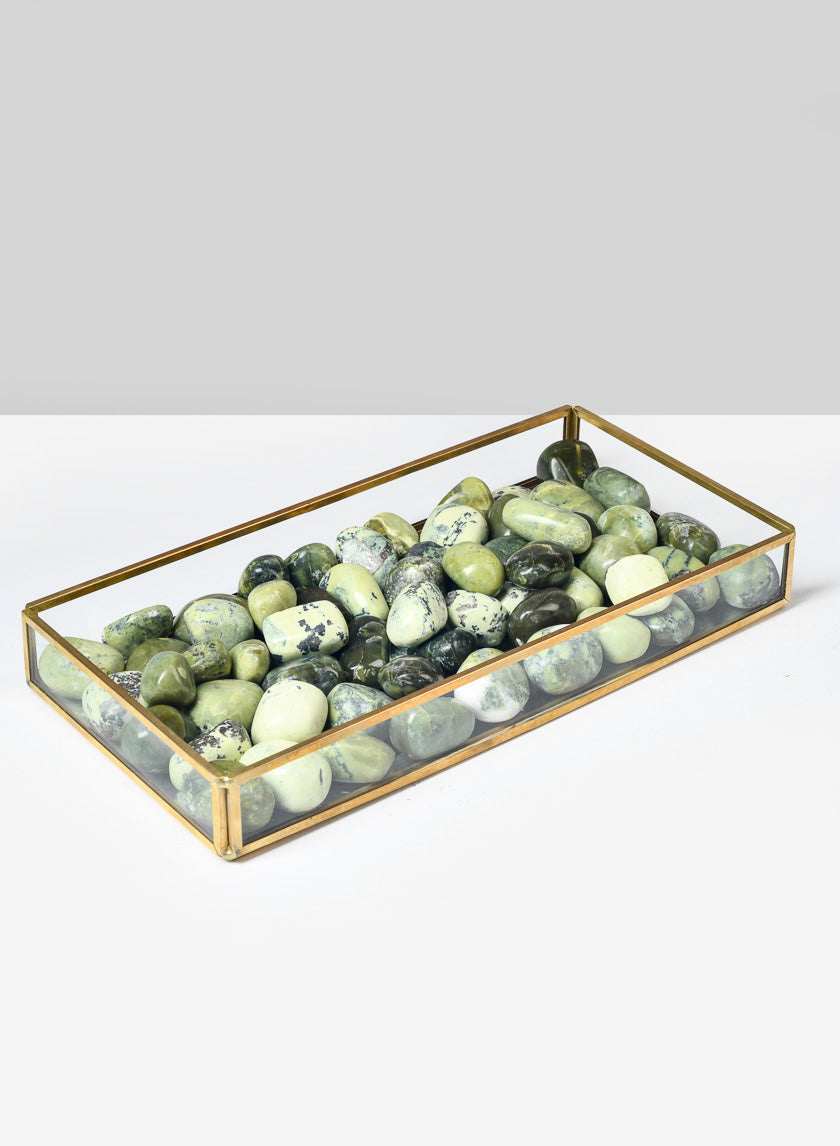 Tumbled Serpentine Stone, 1kg Decor Jamali-garden
