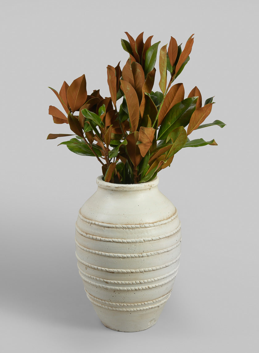 20in Tall Mykonos Krater Jar Ceramic Vase Decor Jamali-garden