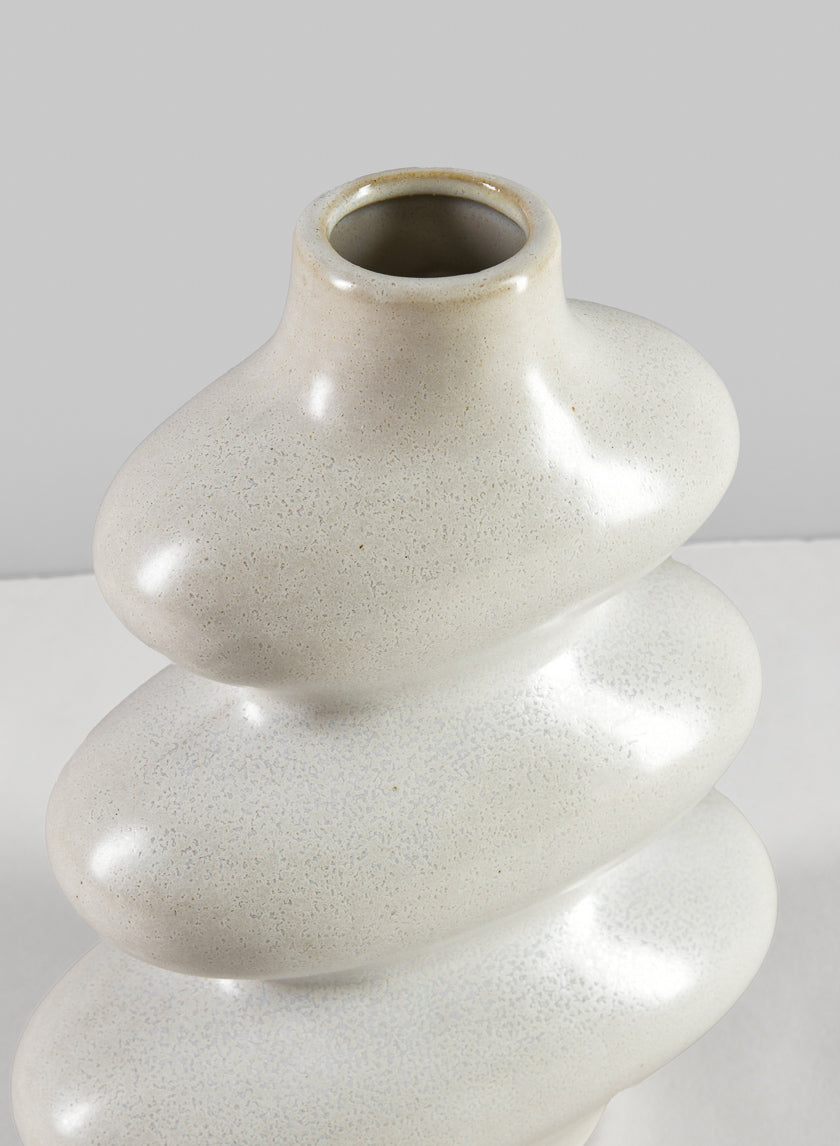 9in Tall Nuage Deco Ceramic Vase Decor Jamali-garden