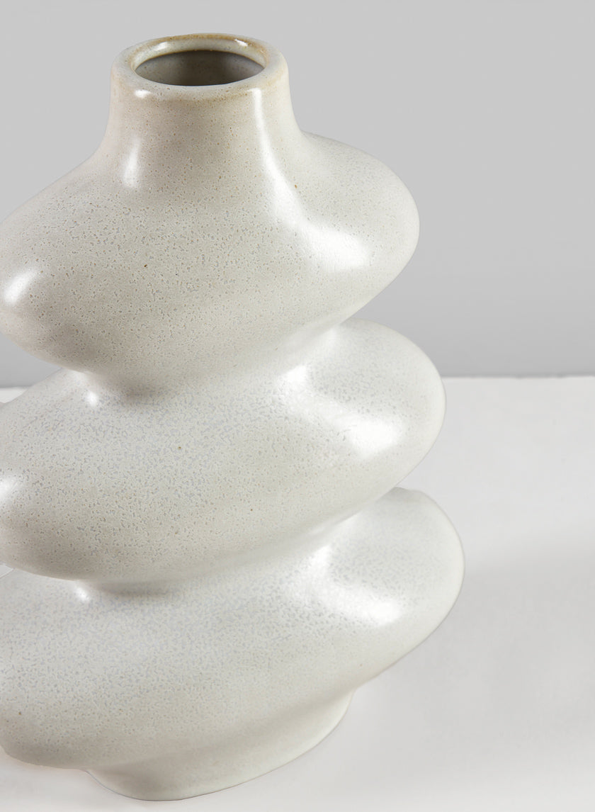 9in Tall Nuage Deco Ceramic Vase Decor Jamali-garden
