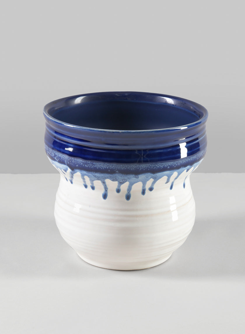 5.5in Tall Harami Running Blue Pot Decor Jamali-garden
