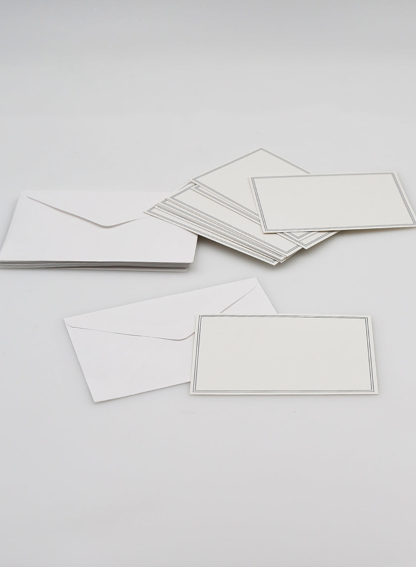 White Bouquet Card with Envelope Decor Jamali-garden