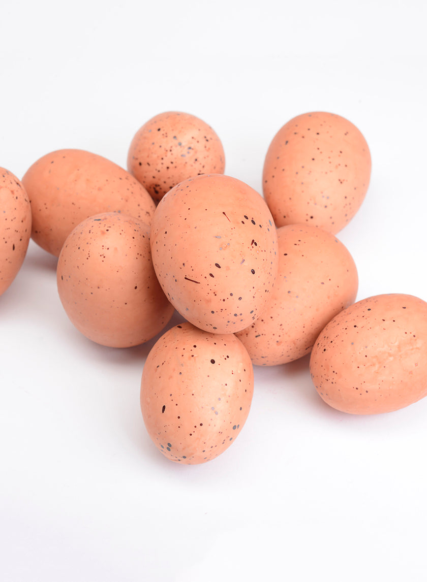 2.5in Long Brown Eggs Decor Jamali-garden